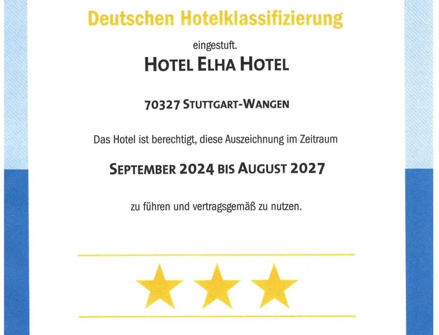 Elha Hotel Stuttgart 3*,